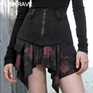 Punk rave mini skirt